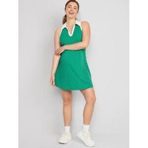Old‎ Navy Active Green Tennis Dress Built in Bra XL PowerSoft